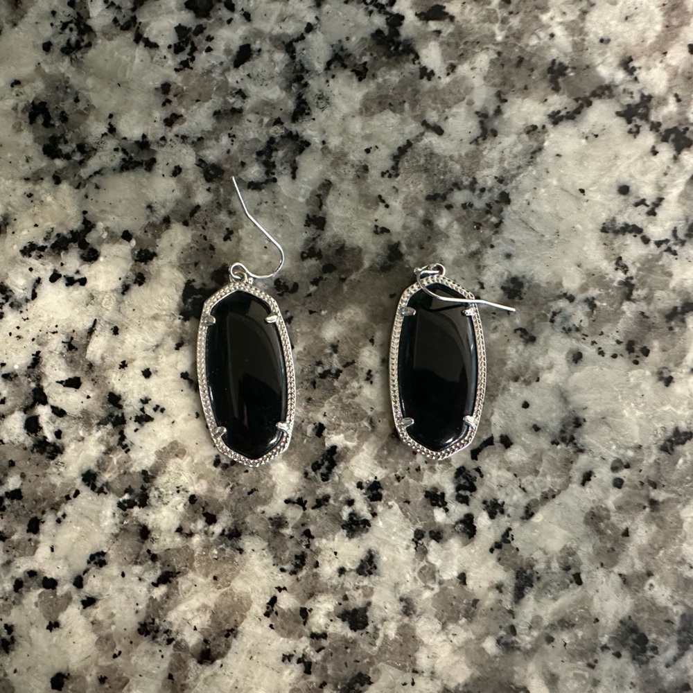 Kendra Scott Black and Silver Earrings